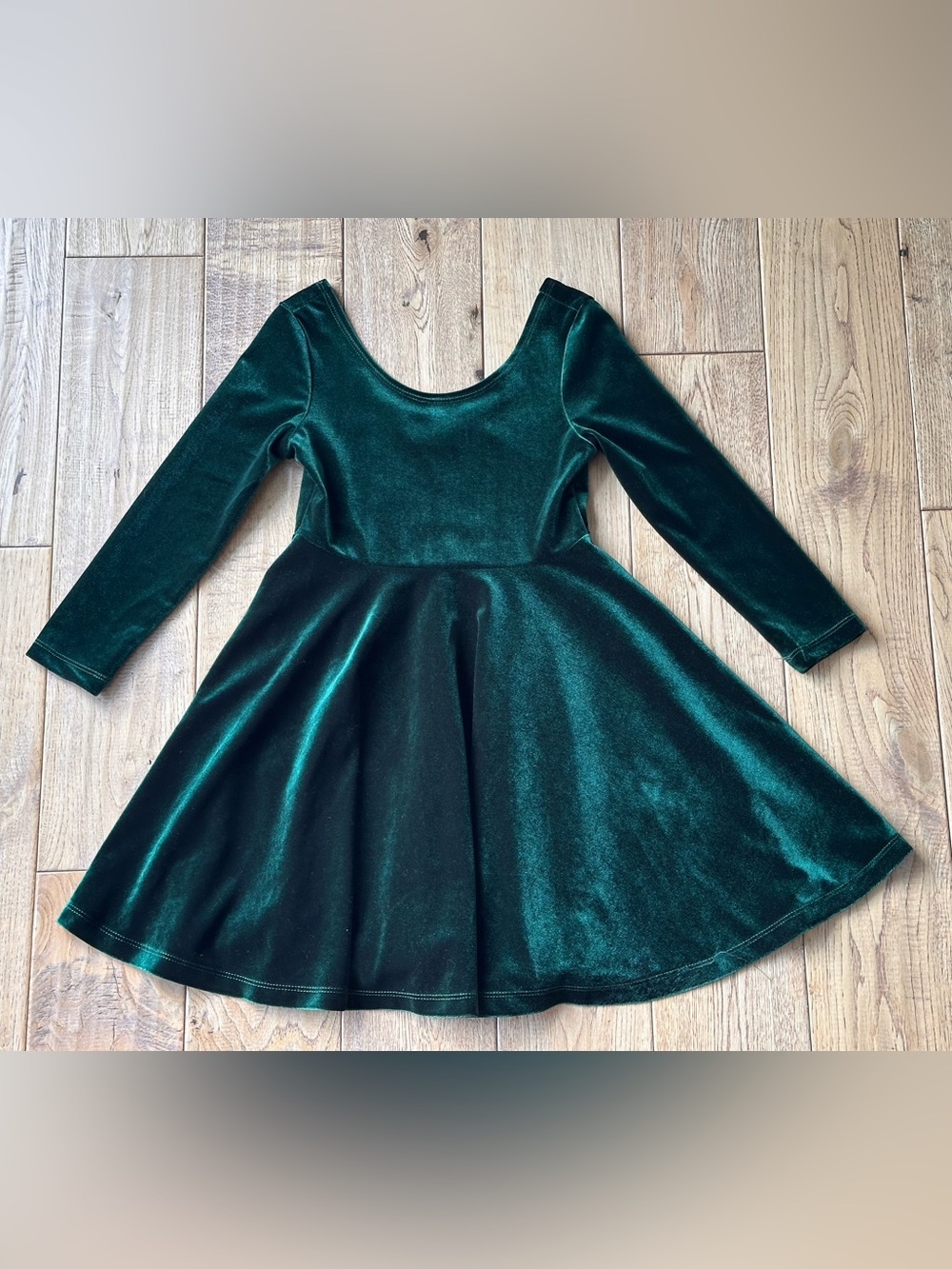 Sisidolls Emerald Green Velour Skater Dress size 6